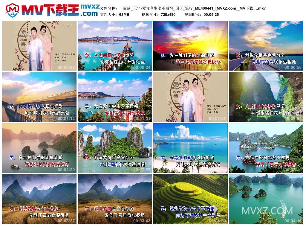 干露露_正华-爱你今生永不后悔_国语_流行_ME400441